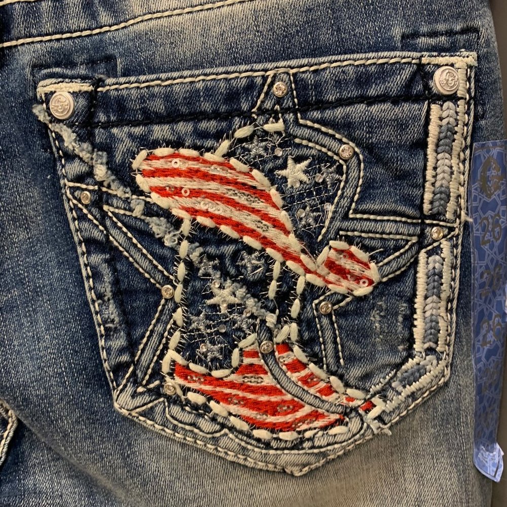 NWT Grace in LA patriotic skinny jean
